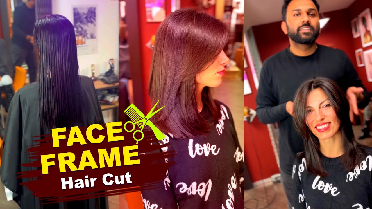 Face Frame Hair Cut (hair tutorial) HAIR CUT & HAIR STYLE 