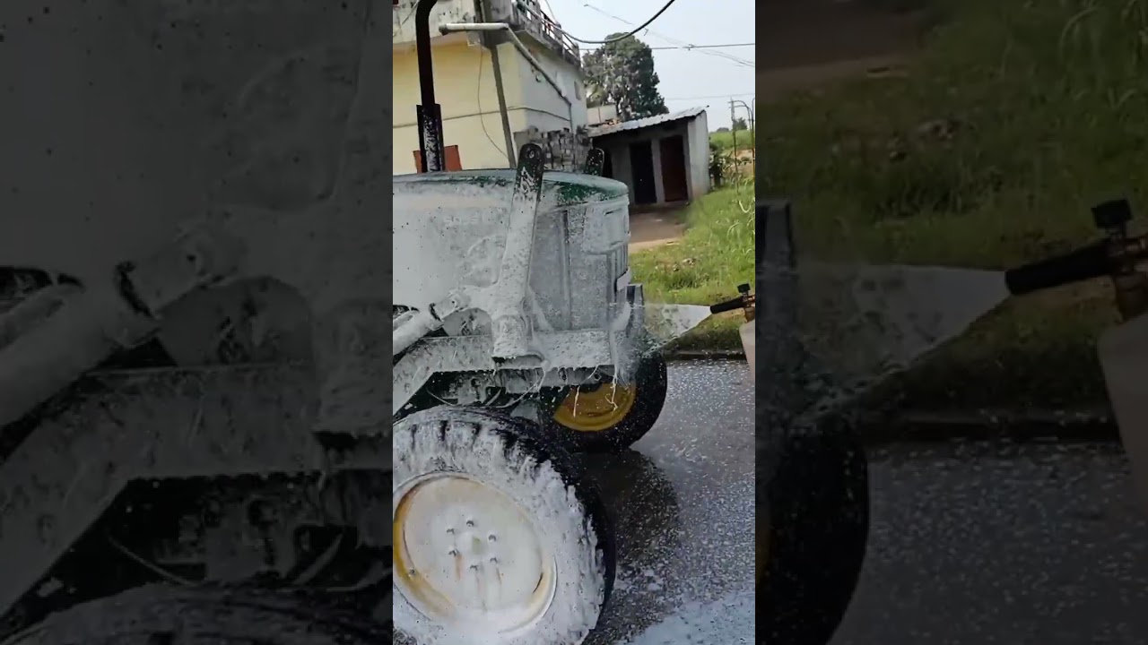 Jonh deere foam wash | jonh deere 5055e | tractor wash status