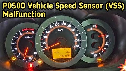 P0500 Vehicle Speed Sensor diagnostic Toyota