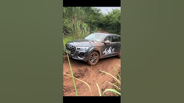 :"Audi Q5 hits the dirt with style and power.Off-road never looked this clean." #offroad #audi #suv