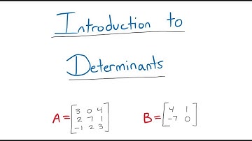 Introduction to Determinants