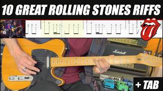 10 Great Rolling Stones Riffs Cover Tab
