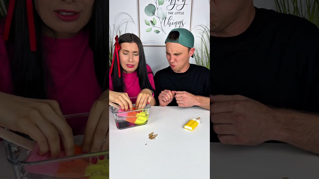 He Grabbed The Ice Cream But It Was A Sponge 