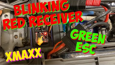 Blinking Red Light on Traxxas Receiver, Green ESC Light (How to Fix Blinking Red Receiver on XMaxx)