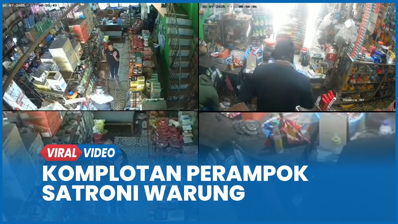 Detik-detik Komplotan Perampok Bersenpi Satroni Warung Gasak Uang dan Perhiasan