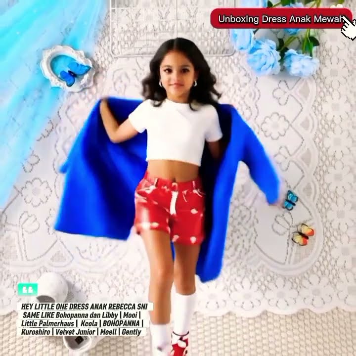 unboxing hey little one dress anak rebecca sni same like bohopanna dan libby video#shorts