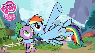 My Little Pony Coloring Book Rainbow Dash and Spike Coloring Page MLP MLPFiM Mane 6 screenshot 5