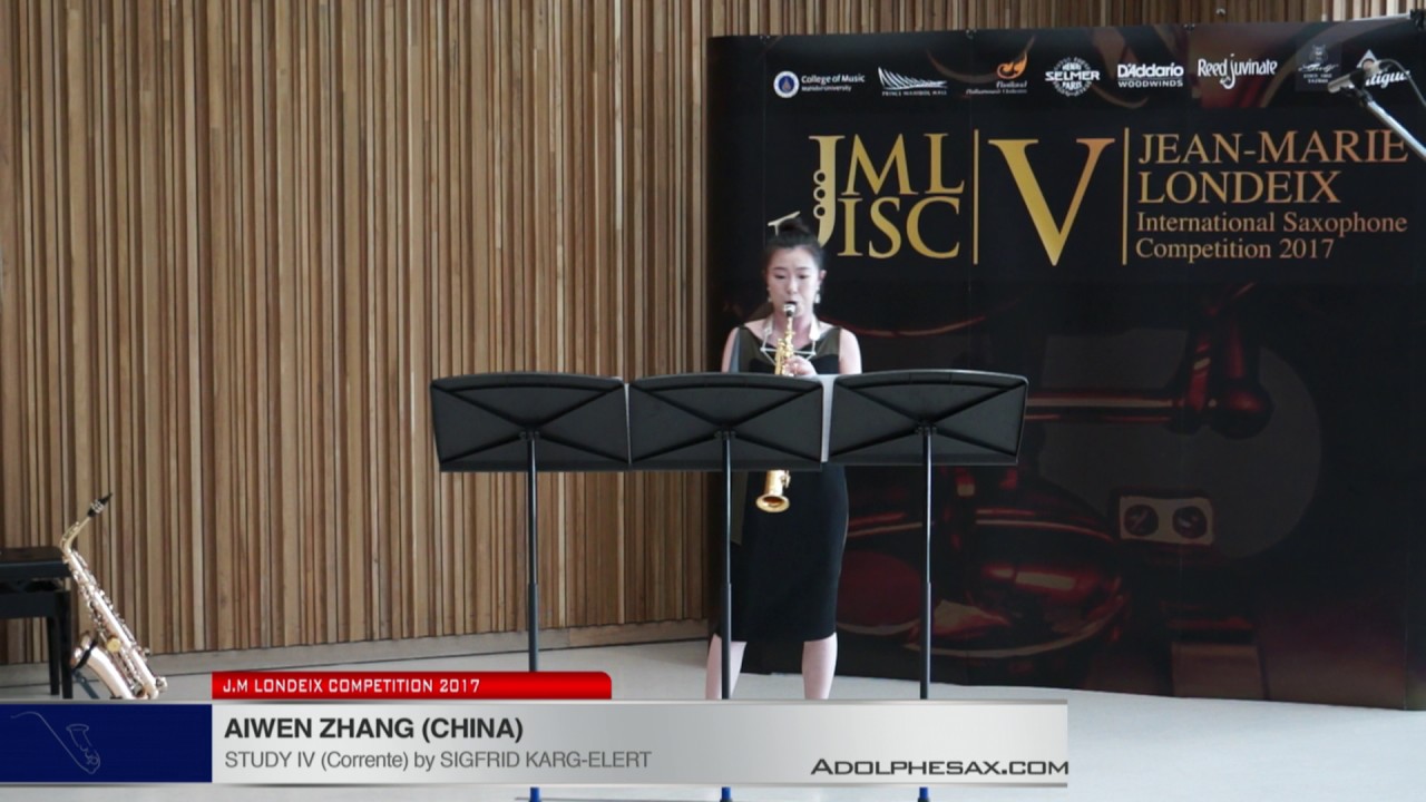 Londeix 2017 - Aiwen Zhang (China) - IV Corrente by Sigfrid Karg Elert