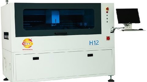 Solder Paste Printer Machine 1.2 meter For pcb Production Line smt Semi Automatic Opertation Video