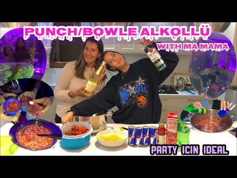 SARHOŞ OLUCAZ 🥳🍓🍍PARTY PUNCH/BOWLE TARİFİ ALKOLLÜ