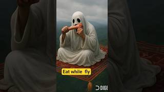 Eat while  fly  #ytshorts #shorts  #ghost  #eatingtime  #flyingcarpet #bone #whiteshadow