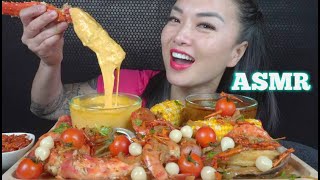 ASMR SEAFOOD BOIL *Full Face Friday (EATING SOUNDS) LIGHT WHISPERS | SAS-ASMR