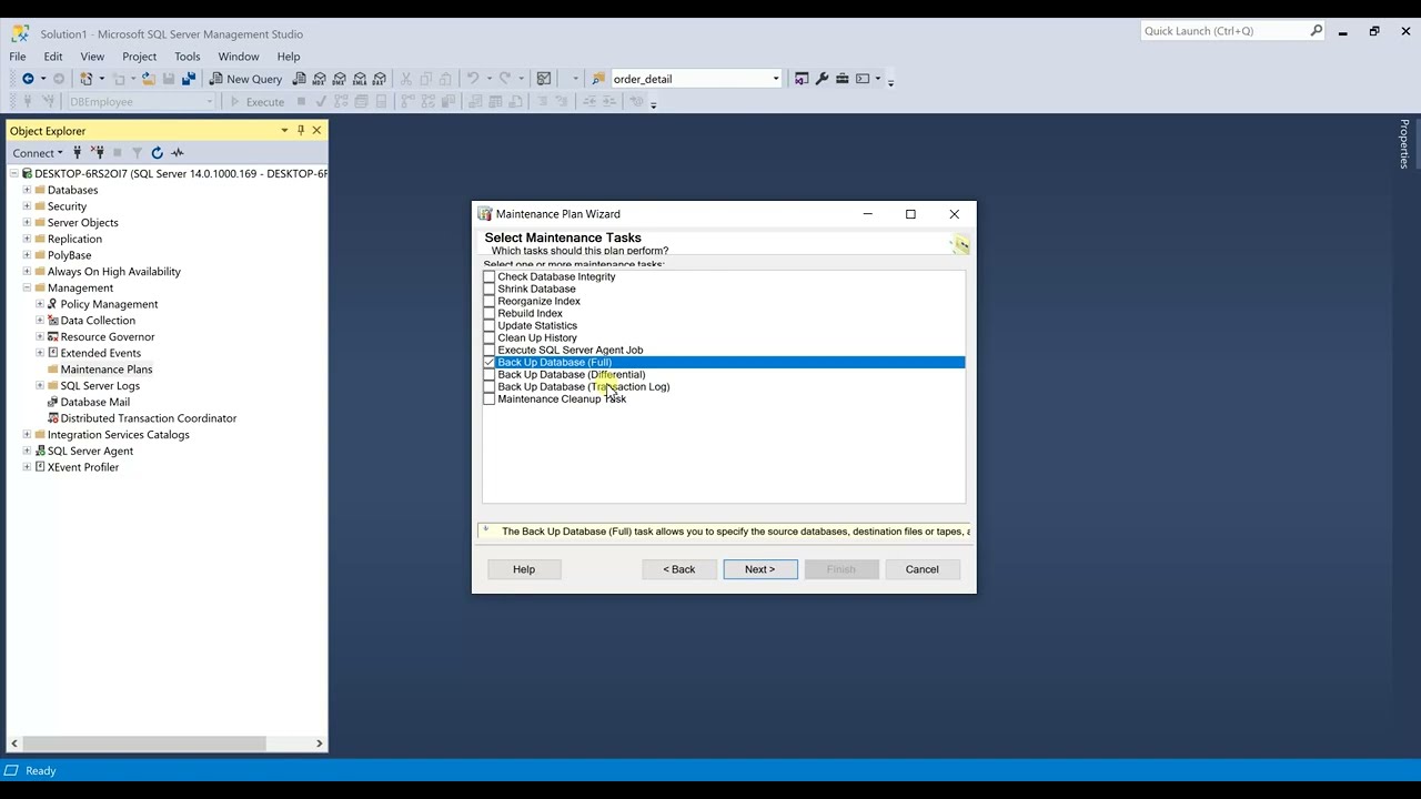 How to Schedule Databases Backup in SQL Server - YouTube