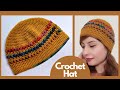 Crochet easy hat tutorial for all sizes