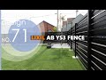 【札幌 外構】NO.71 LIXIL AB YS3型フェンス〈ブラック〉｜引き締まった住宅景観に！