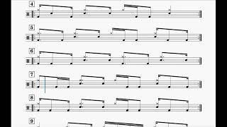 Drumgroove 2b Quarter Notes in the Hi Hat 80 Bpm