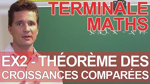 Logarithmes népériens - Théorème des croissances comparées - Ex2 - Terminale - Les Bons Profs