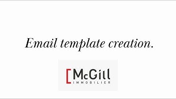 Email template creation.