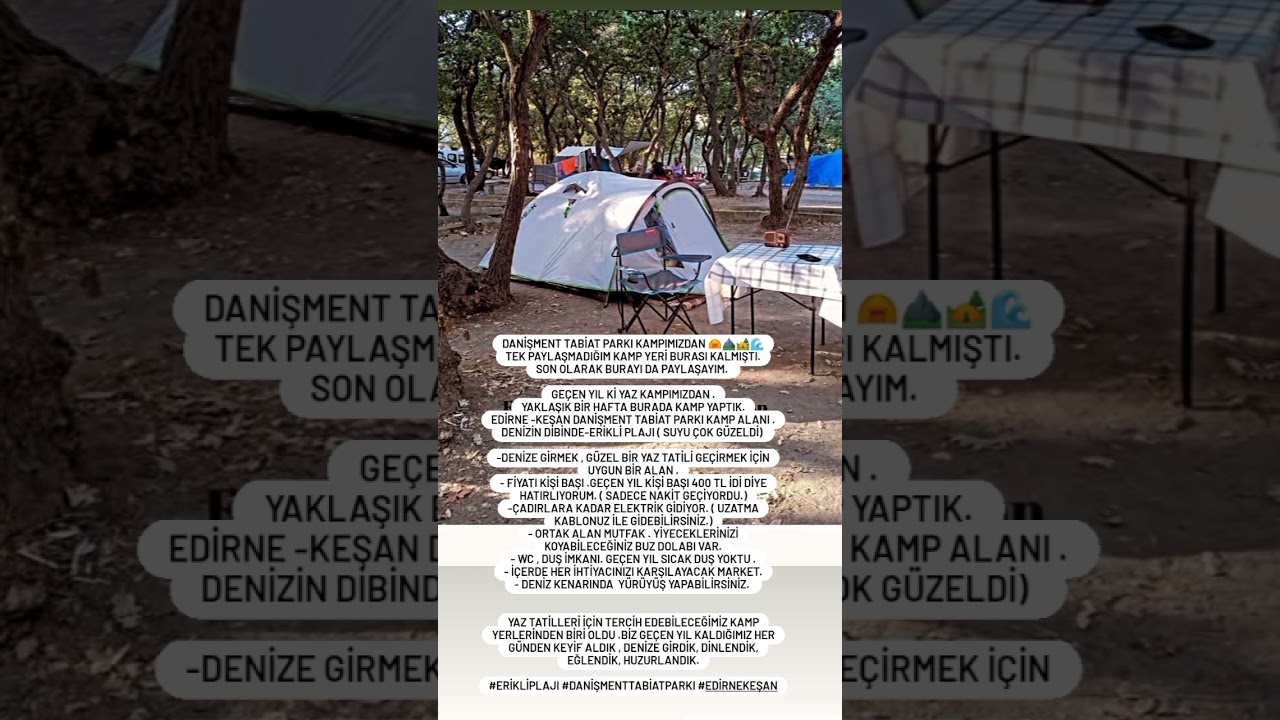 Danişment Tabiat Parkı Kamp 