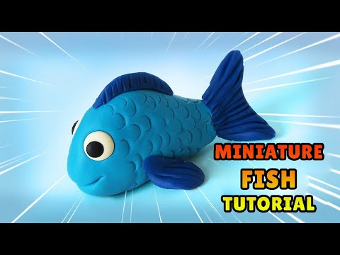 🔴 How to Make a FISH - How to Make Easy Polymer Clay, Fondant Tutorial DIY