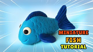 🔴 How to Make a FISH - How to Make Easy Polymer Clay, Fondant Tutorial DIY