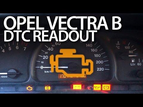 Opel Vectra B read DTC error codes (Vauxhall diagnostic mode)