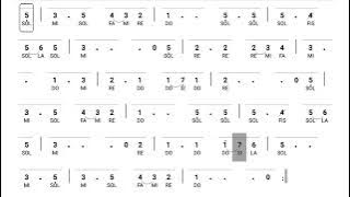LATIHAN NOT ANGKA DENGAN LAGU DESAKU