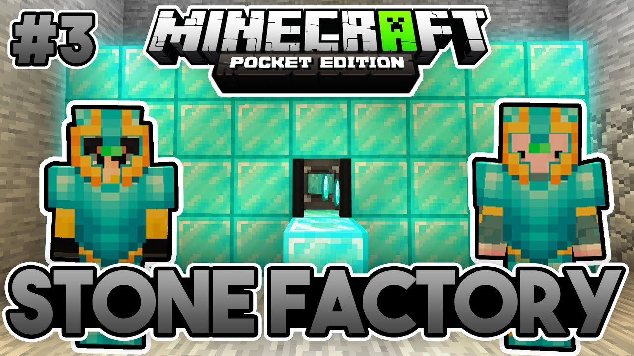 SINIRSIZ ELMAS ÜRETEN MAKİNE!💎 | Minecraft PE StoneFactory [Modlu MCPE] | #3