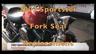 2002 Harley Davidson Sportster Fork Seal Replacement / Rebuild