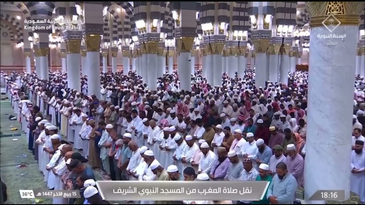صلاة المغرب للشيخ عبدالباري الثبيتي 15 ربيع الآخر 1447هـ