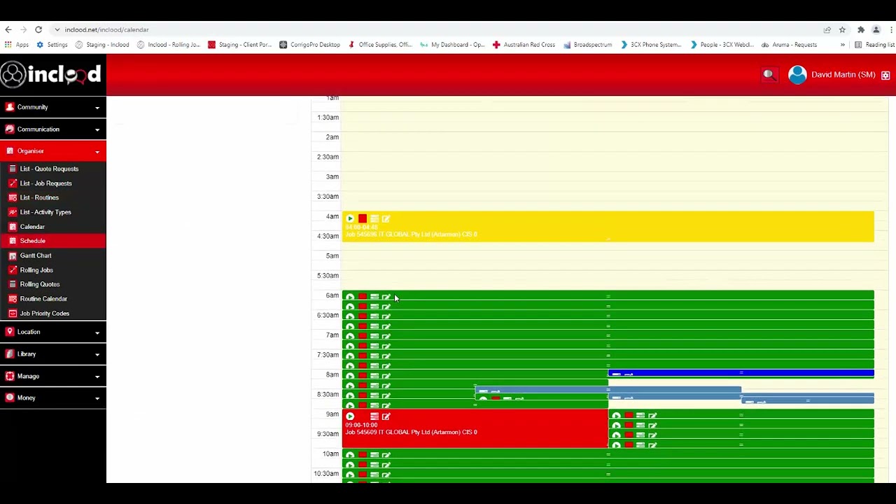 Inclood - Organiser Module