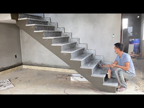 Machines Modern Stone Granite Technology - Super-Grade Installation Technique To Complete The Stairs