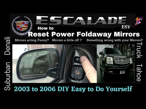 Cadillac Escalade  How to Reset your Power Folding Mirrors | Mirrors not acting right Easy DIY fix