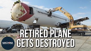A Race To Take Apart An Old Retired 767 Plane | Wrecking Plan | Machina