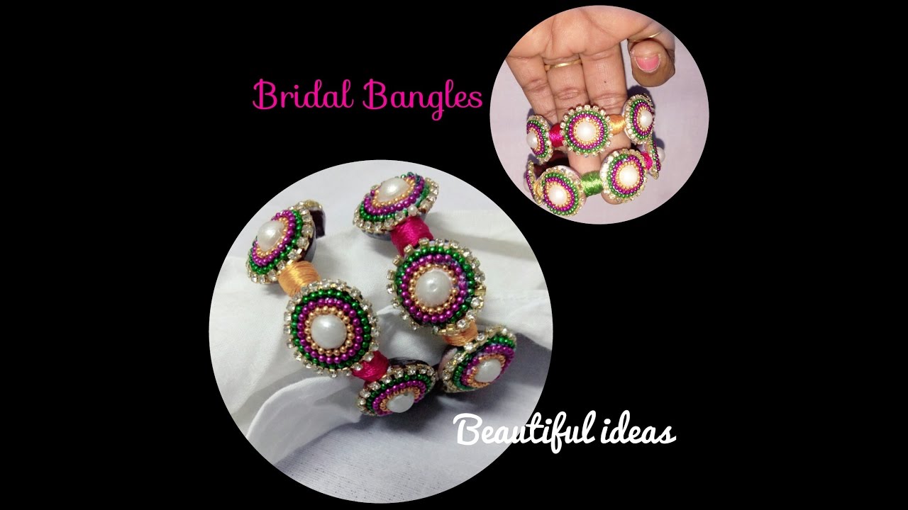 Bangle Method How to Make Silk Thread Bridal Bangles at Home ( Easy Method) - YouTube