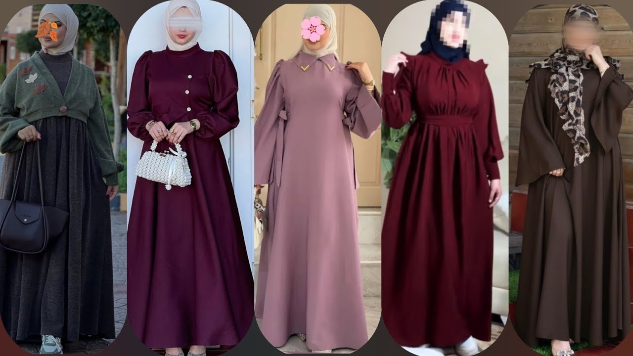 ملابس العيد2026🎉🎇أجمل فساتين شتوى2026للمحجبات🌦️حجابات صيفية ربيعيه2026🌸دريسات صيفى2026