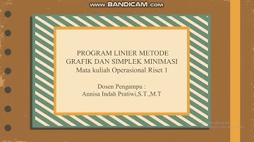 MATERI PEMBAHASAN METODE GRAFIK MAKSIMASI DAN SIMPLEK MININASI | OPERASIONAL RISET 1 | UBP KARAWANG