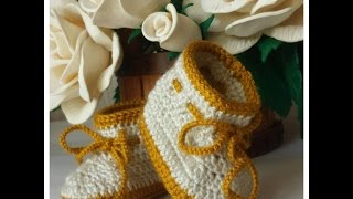 Botinha em crochÃª para bebÃª - modelos