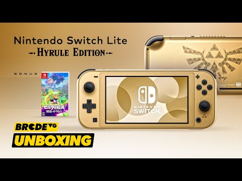 Nintendo Switch Lite Hyrule Edition - BRCDEvg Unboxing - YouTube