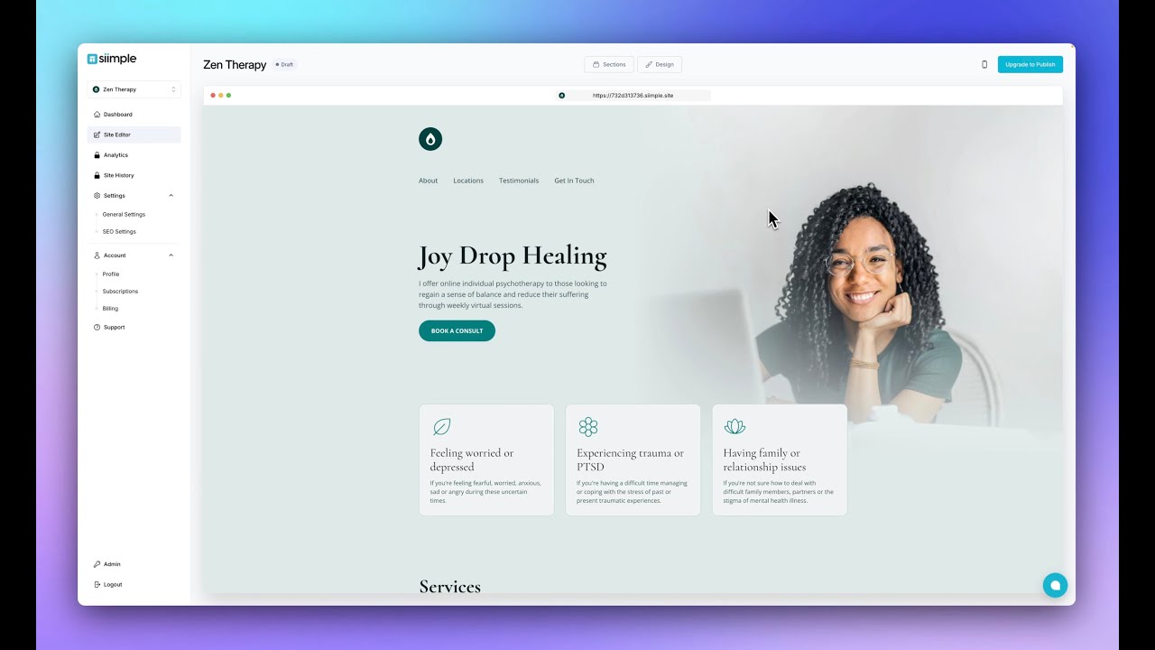 Siimple Website Builder Walkthrough - YouTube
