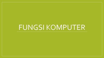 Fungsi Komputer Sebagai Data Input, Data Processing, Data Output, Data Storage Dan Data Movement