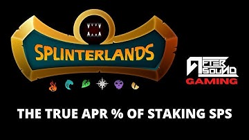 THE TRUE APR % OF STAKING SPS