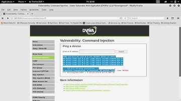 DVWA Command Injection On Low Security