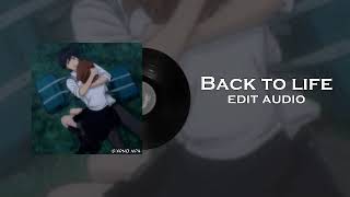 Back to life - ZAYN edit audio