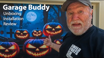 How to Install a Garage Buddy Banner | Unboxing, Setup & Review (OhioJimbo) for the holidays