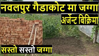 10 dhur land on sale gaidakot nawalpur | ghar jagga bank | real estate karobar nepal | ghar bazar