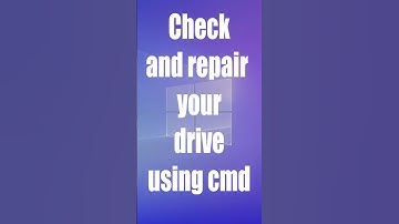 💻 CMD Trick: Check and repair your drive using cmd. #cmdtricks #cmd #pc #computer