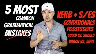English Language Lesson on 5 Most Common Grammatical Mistakes (HOW TO AVOID THEM !!)