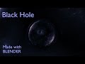 Black hole  made with blender