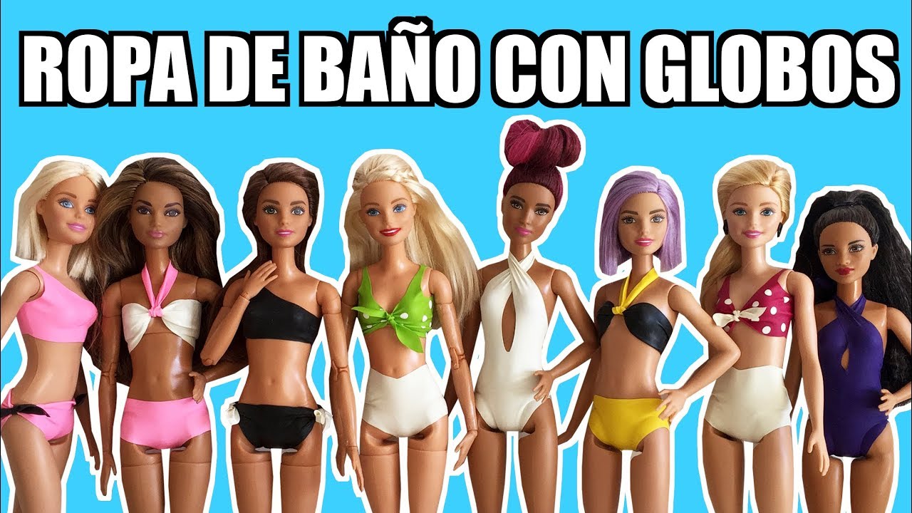 How to make Bath Clothes for Barbie with Swimwear and Bikini. DIY Pool - YouTube